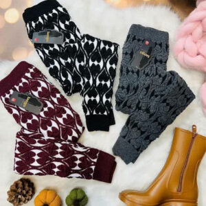 شلوار طرح دار بافتنی