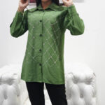 تونیک مانتویی نگین دار