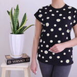 تاپ زنانه طرح بابونه