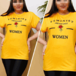 تیشرت طرح گل رُز