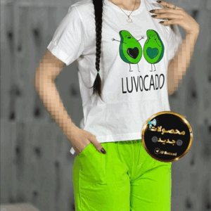 ست کراپ‌ شورت طرح LUACADO