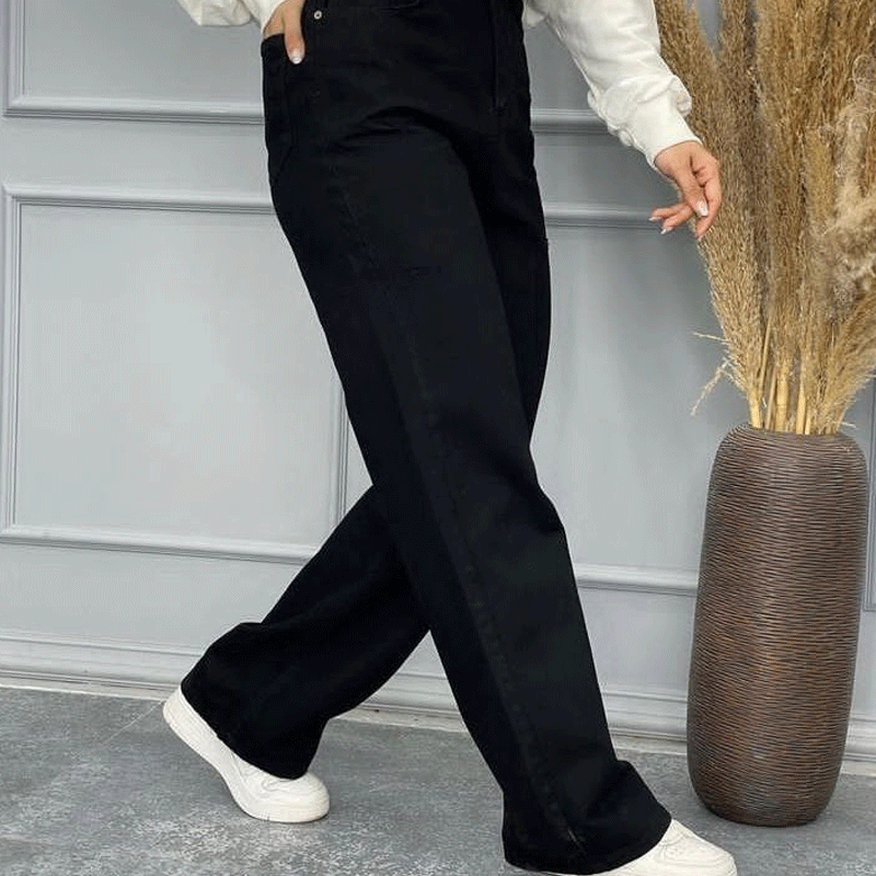 شلوار نیم بگ جین