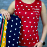 تاپ حلقه ای چاپ قلب