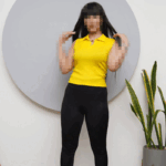 تاپ کراپ یقه دار 2 دکمه