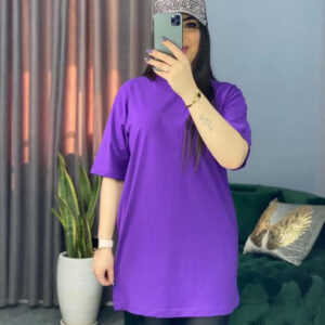 تیشرت لانگ لش ساده رنگی