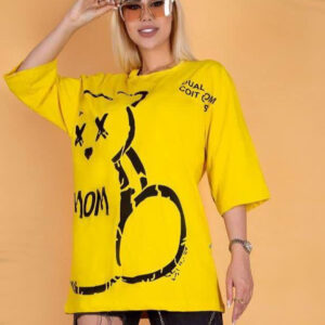 تیشرت لانگ لش چشم ضربدر