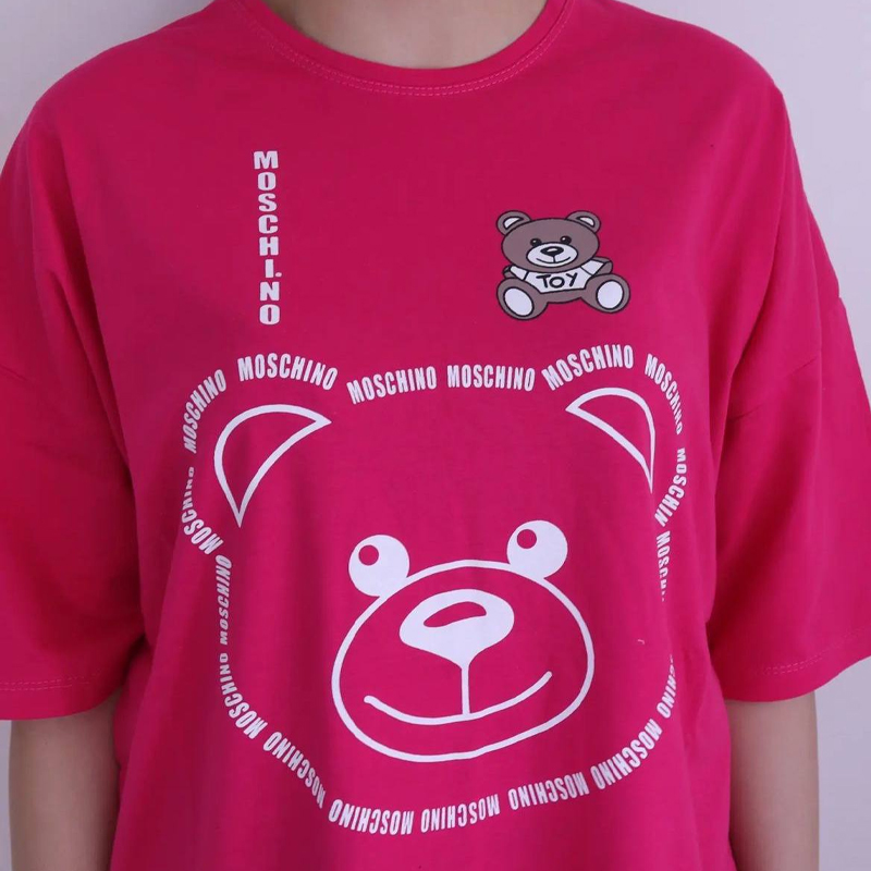 تیشرت لانگ خرس چاپ موچینو