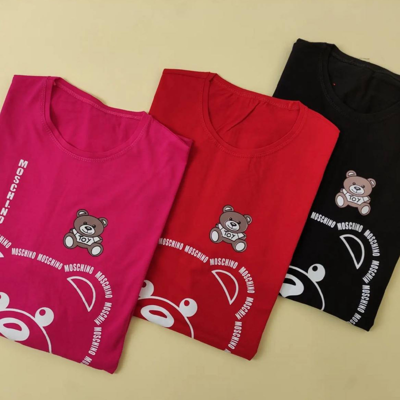 تیشرت لانگ خرس چاپ موچینو