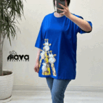 تیشرت لش چاپ زرافه