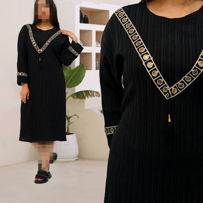 ساحلی کفتان نوار پولک دوزی