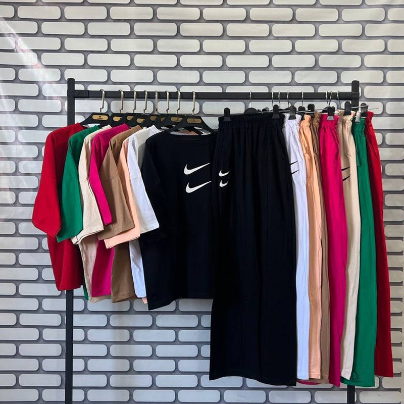 ست تیشرت شلوار بگ دبل نایک