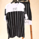 ست تیشرت شلوارک لانگ راه راه