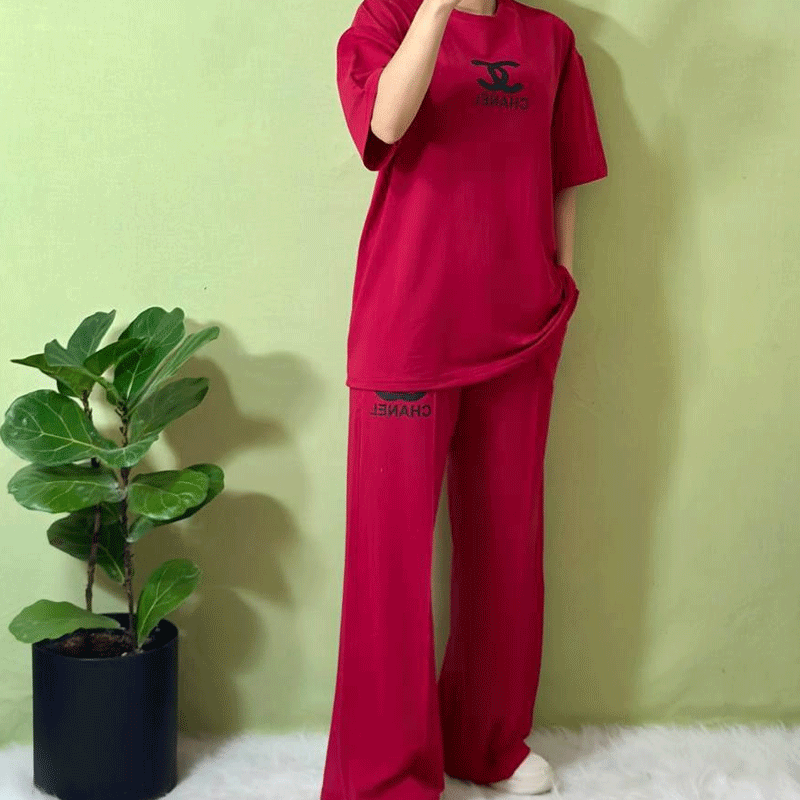 ست تیشرت و شلوار چنل