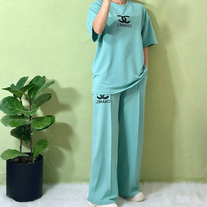 ست تیشرت و شلوار چنل