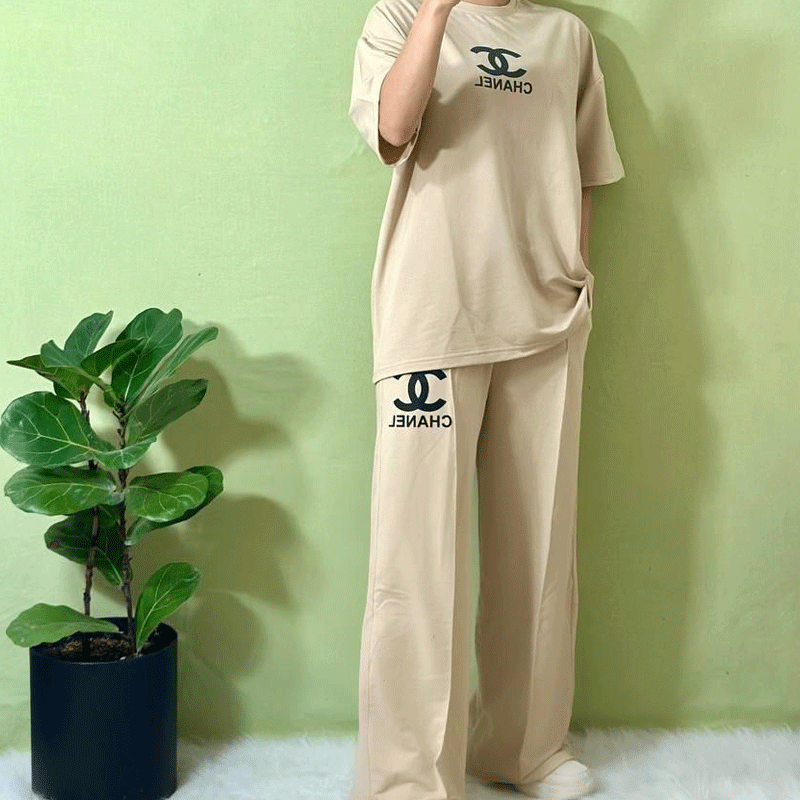 ست تیشرت و شلوار چنل