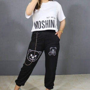 ست کراپ شلوار زنجیر دار