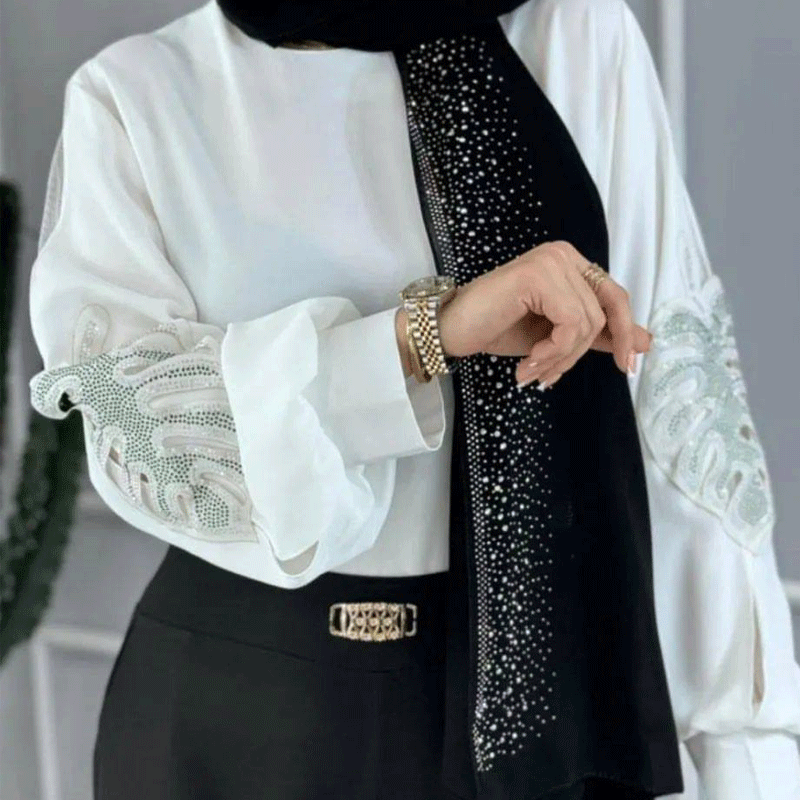 شومیز الیزه آستین برگی معروف