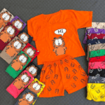 کراپ شورت پنبه چاپ گارفیلد