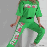 کراپ و شلوار چاپ حروفی