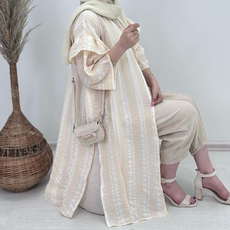 مانتو بلند مدل گلسا (پک 3 عددی)