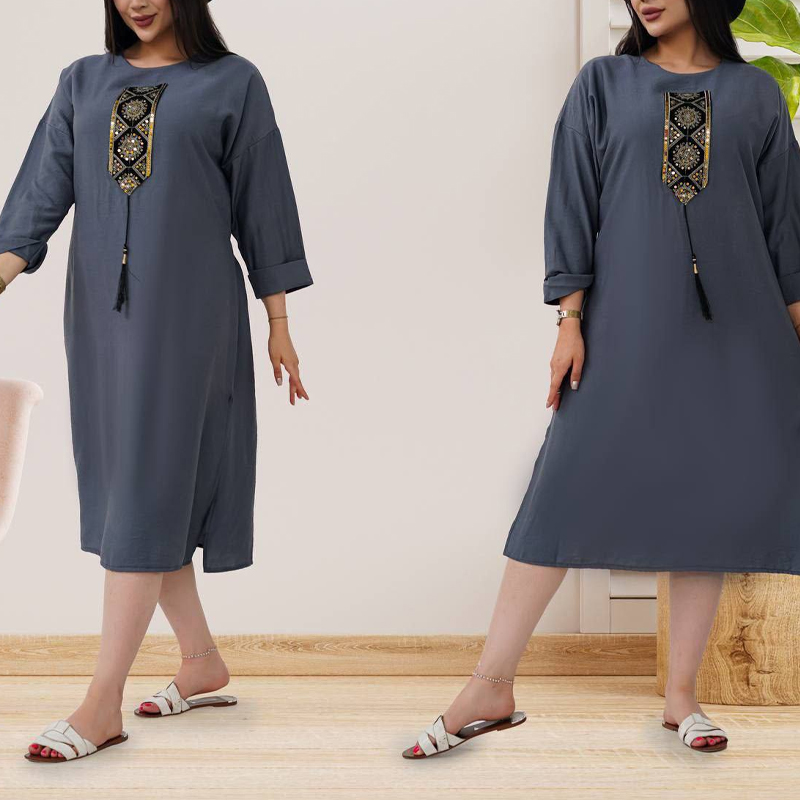 ساحلی کفتان نوارسنتی منگوله دار (پک 4 عددی)