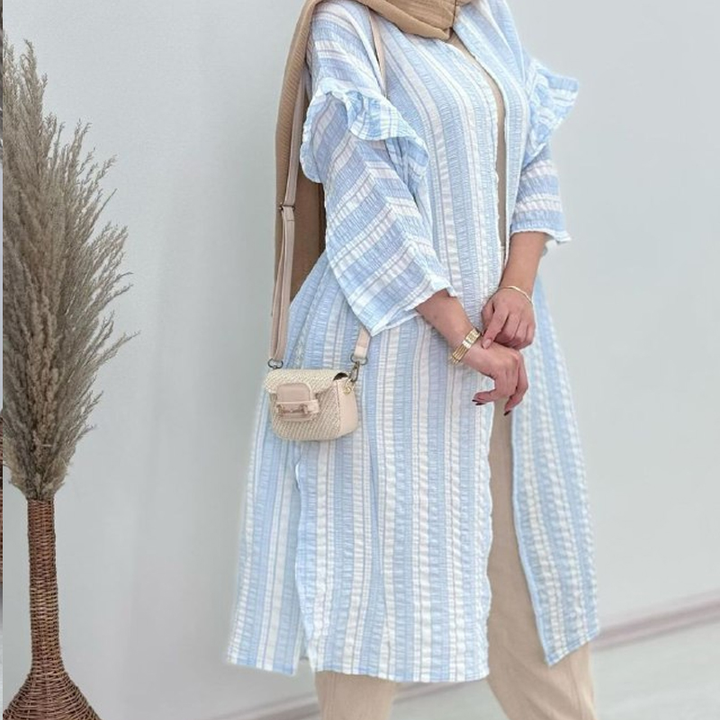 مانتو بلند مدل گلسا (پک 3 عددی)