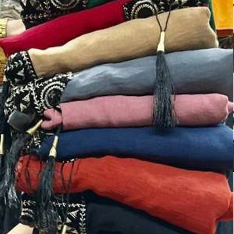 ساحلی کفتان نوارسنتی منگوله دار (پک 4 عددی)