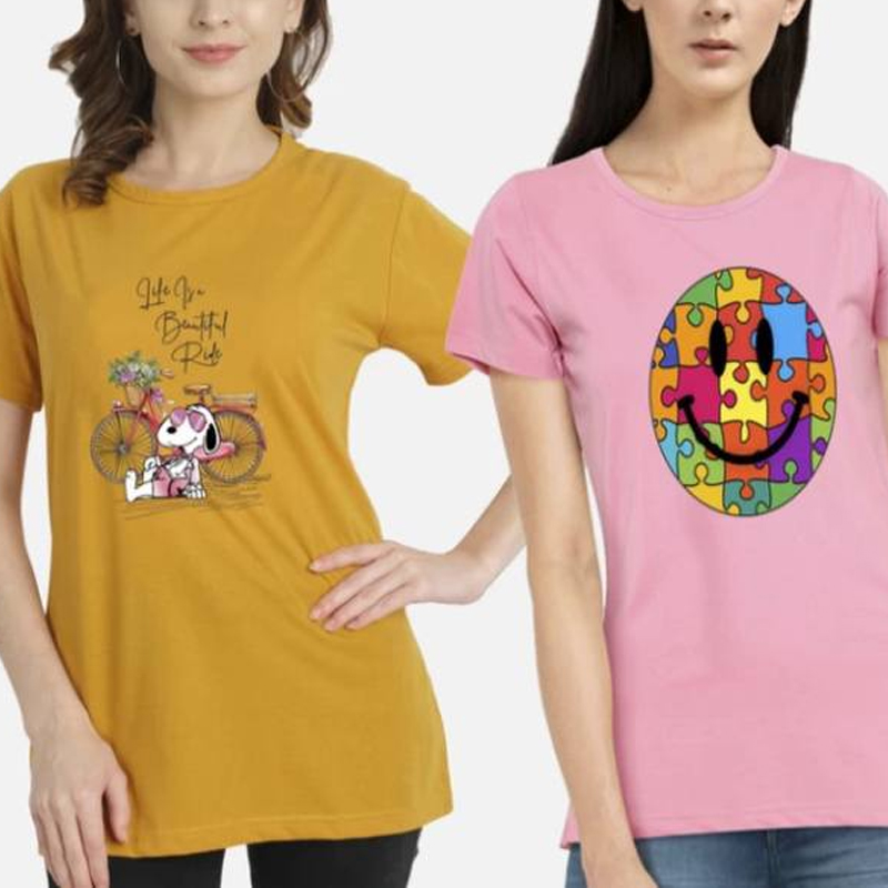 تیشرت نخ پنبه (پک 6 عددی)