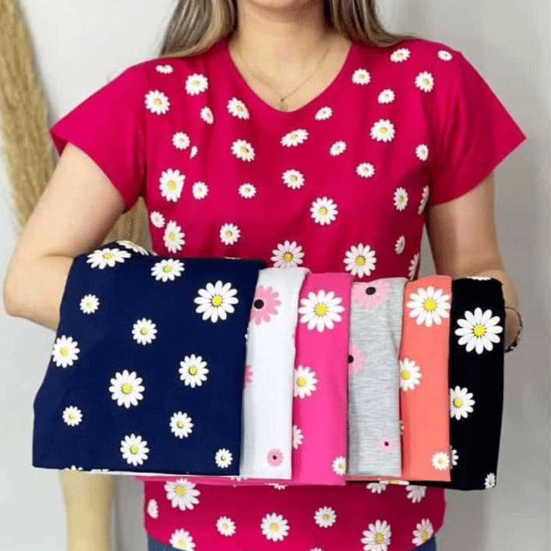 تیشرت نیم آستین بابونه