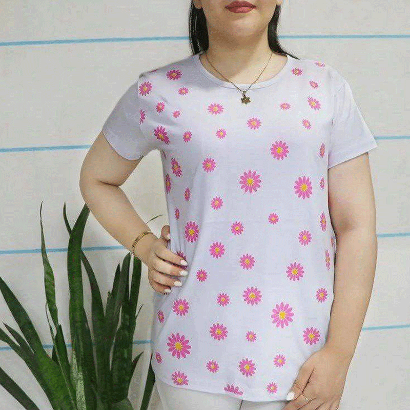 تیشرت نیم آستین بابونه