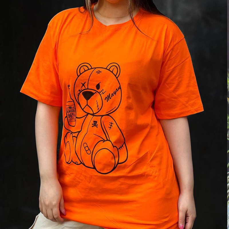 تیشرت لانگ خرس و بطری (پک 7 عددی)
