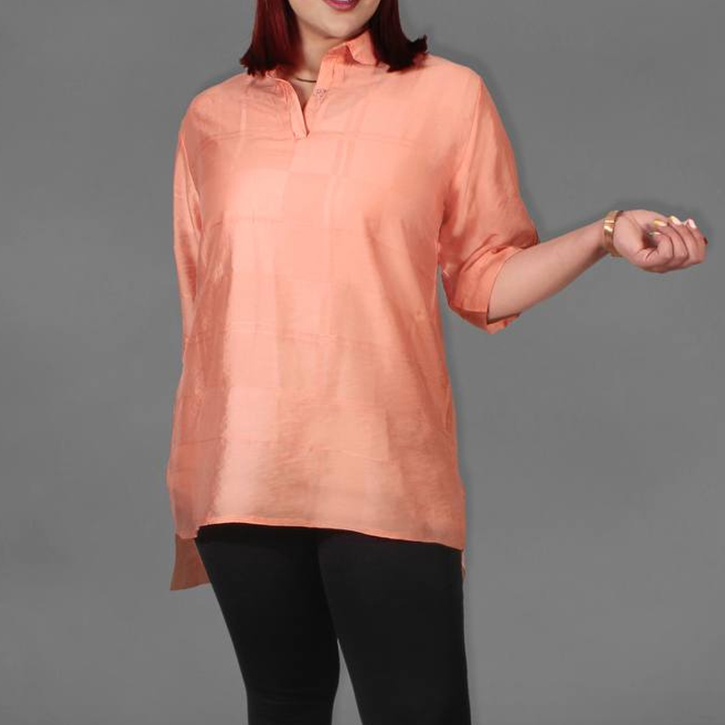 تونیک يقه دار پشت بلند (پک 5 عددی)