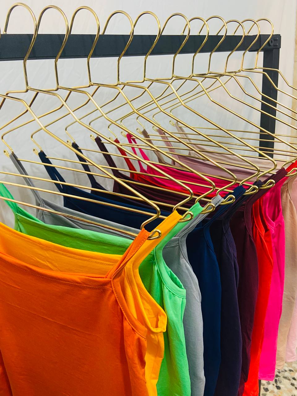 تاپ 2 بندی رنگی (پک 6 عددی)