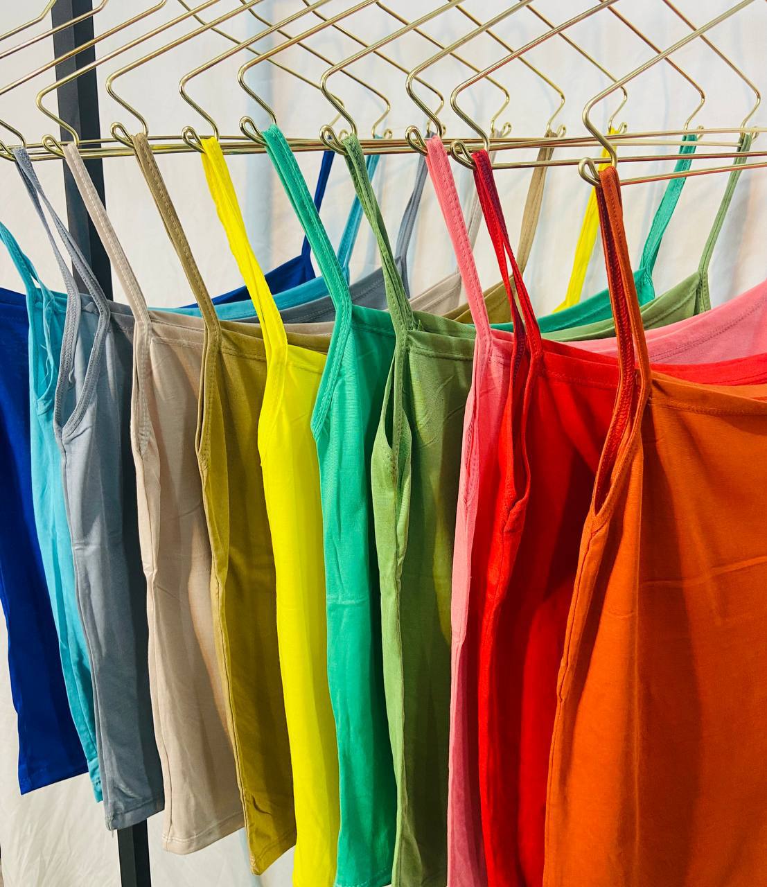 تاپ 2 بندی رنگی سایز 1 (پک 6 عددی)