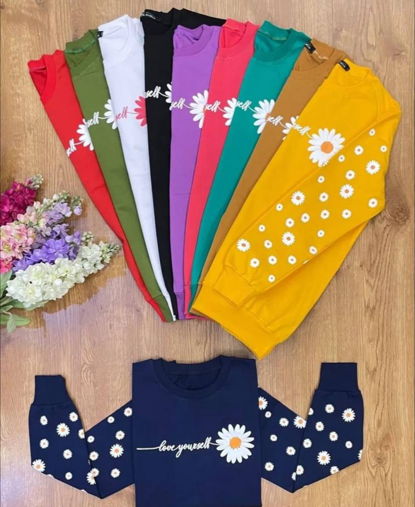 بلوز آستین بلند بابونه(پک6 عددی)