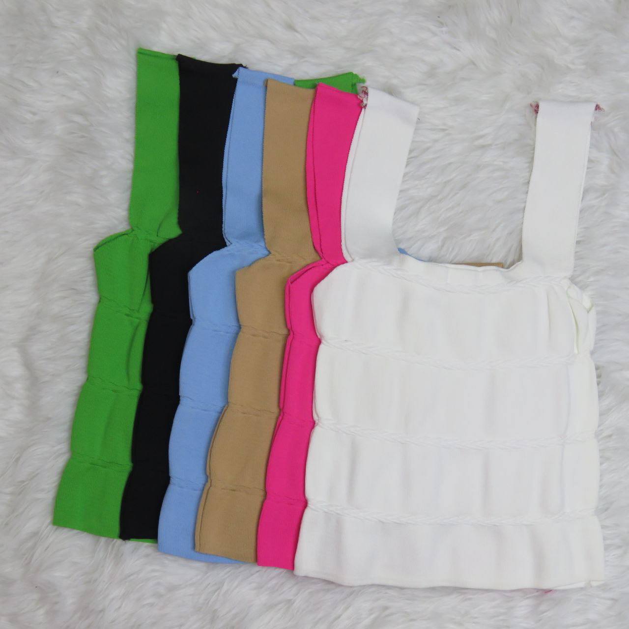 تاپ بافت خطی افقی (پک 6عددی)