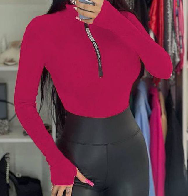 بادی زیپ وسط رنگی (پک 6 عددی)