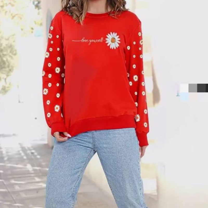 بلوز آستین بلند بابونه(پک6 عددی)