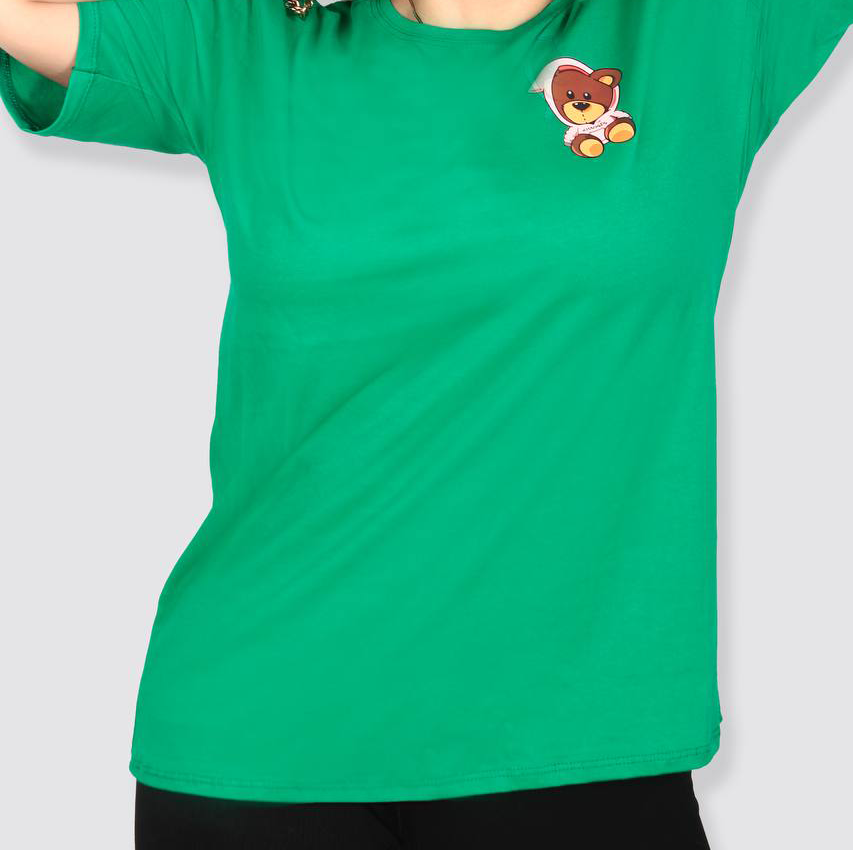 تیشرت لانگ چاپ میکس دختر کوچولو (پک 6عددی)