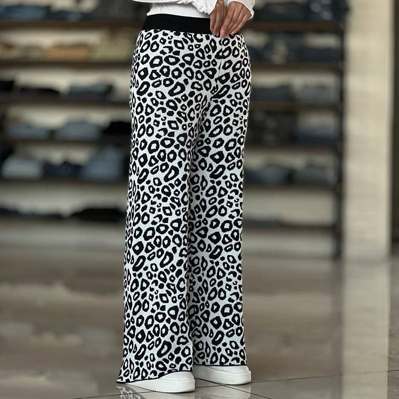 شلوار بگ بافت طرحدار (پک 3 عددی)