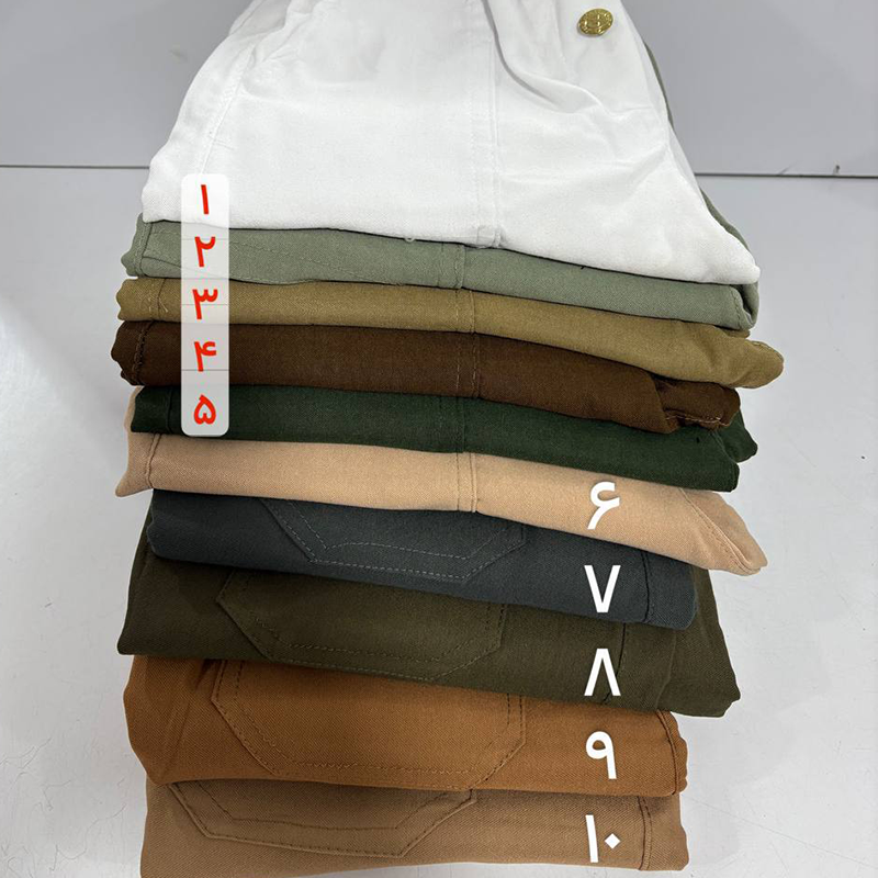 شلوار مام کمر هویجی (پک 4 عددی)