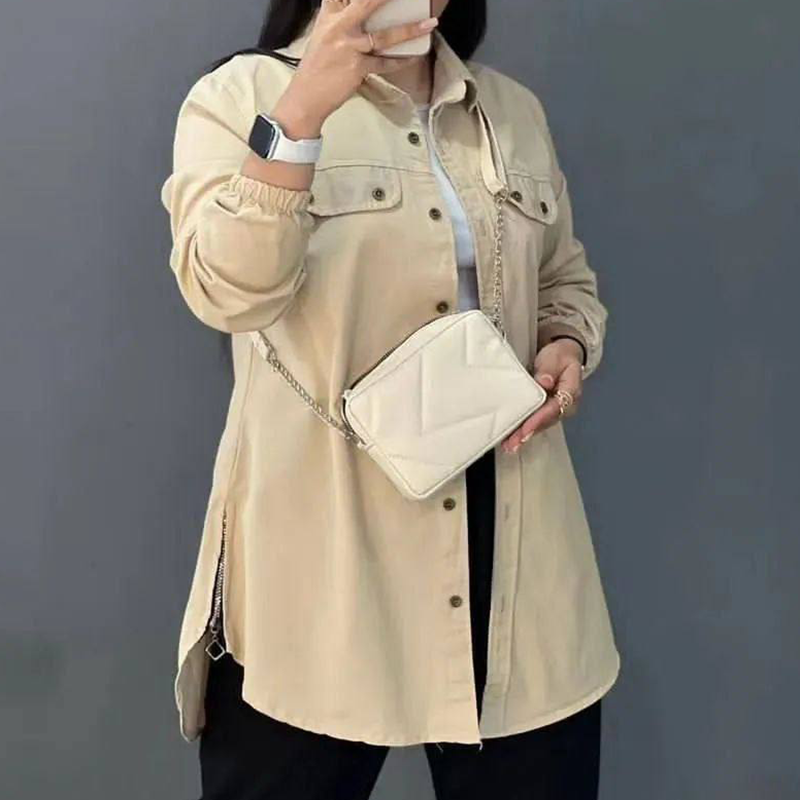 مانتو قواره دار بغل زیپ (پک 4 عددی)