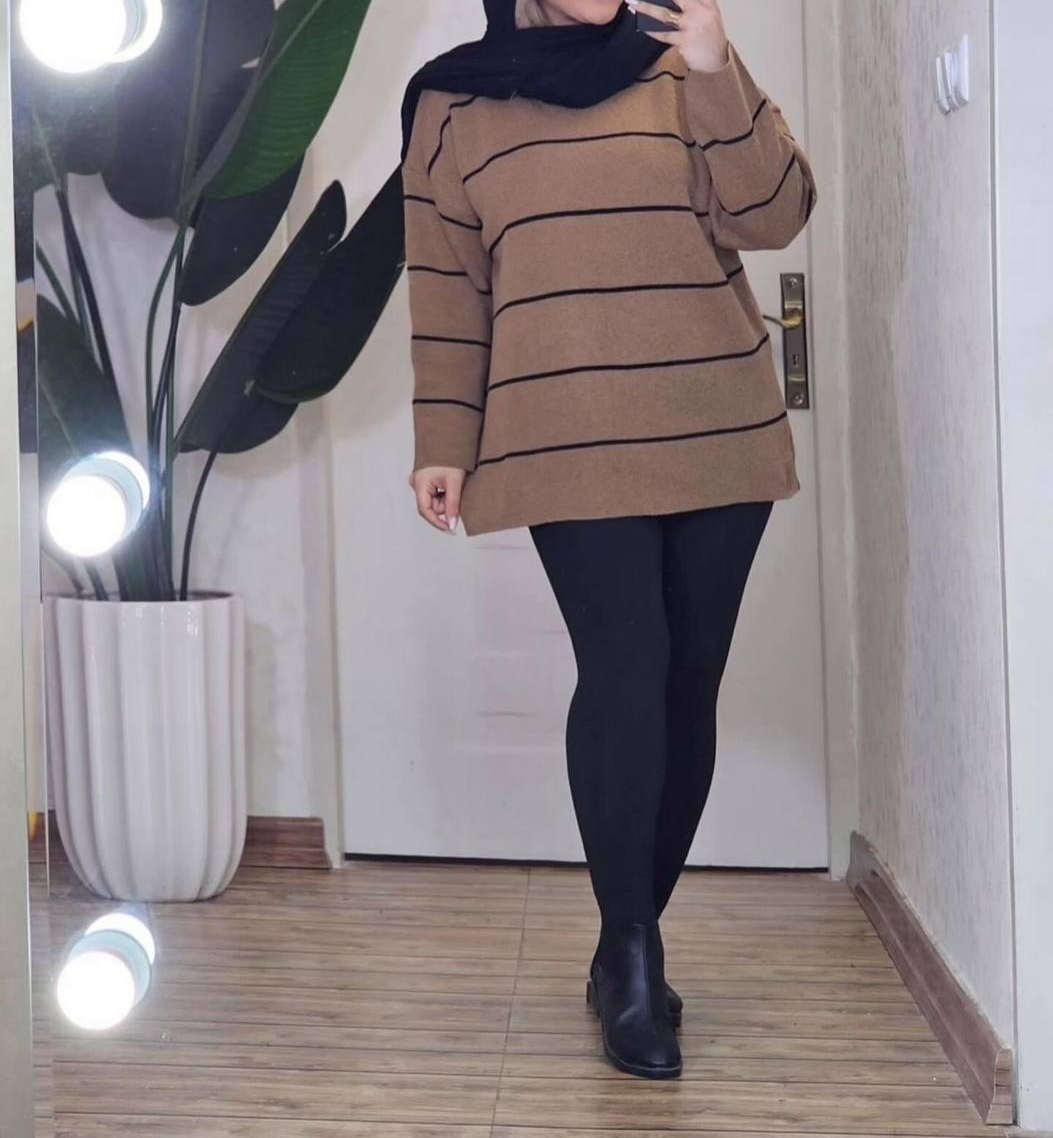 بلوز راه راه لش پینترسیتی (پک 6 عددی)