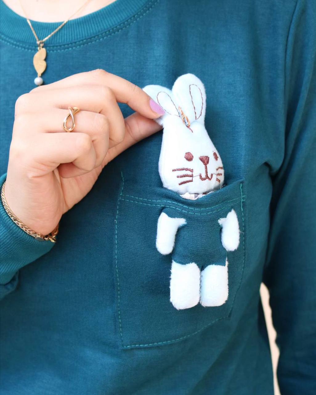 ست هودی شلوار جیب عروسکی (پک 4 عددی)