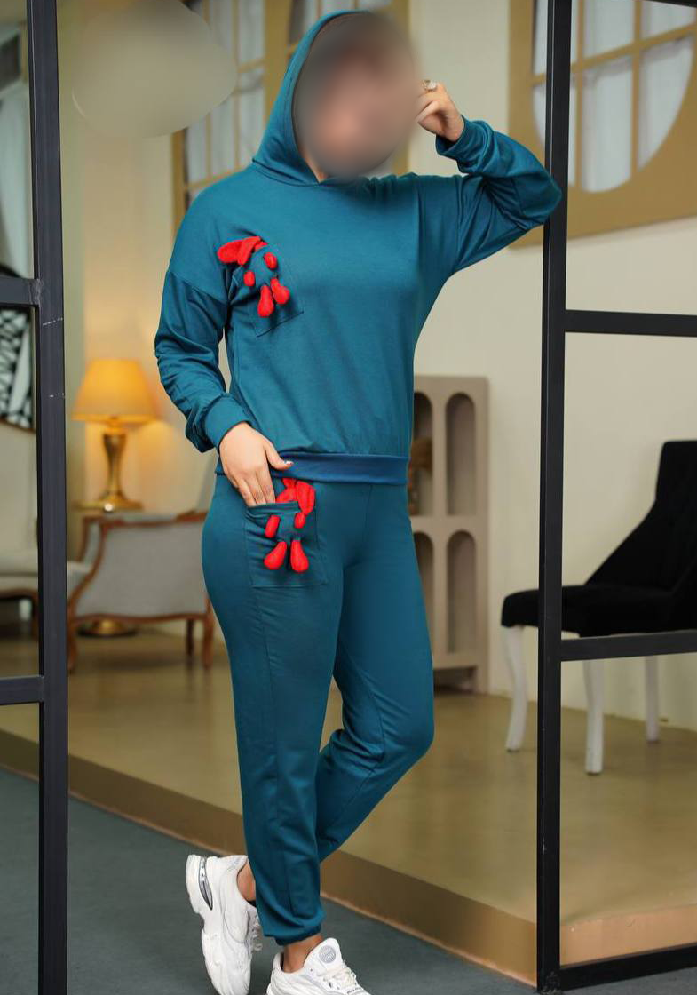 ست هودی شلوار جیب عروسکی (پک 4 عددی)