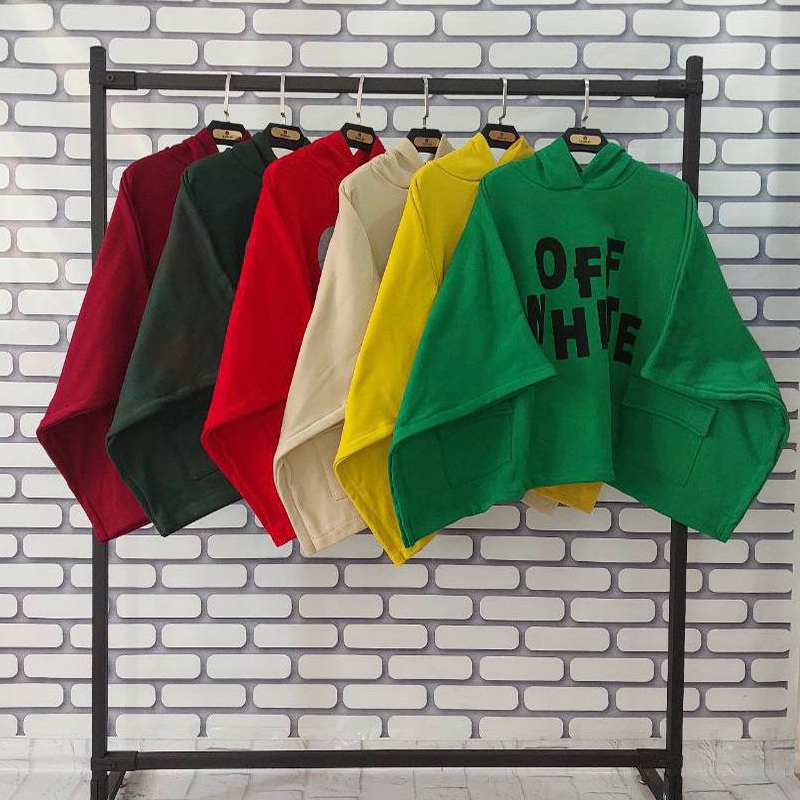 هودی خفاشی پانچ ۲جیب آف وایت (پک 3 عددی)