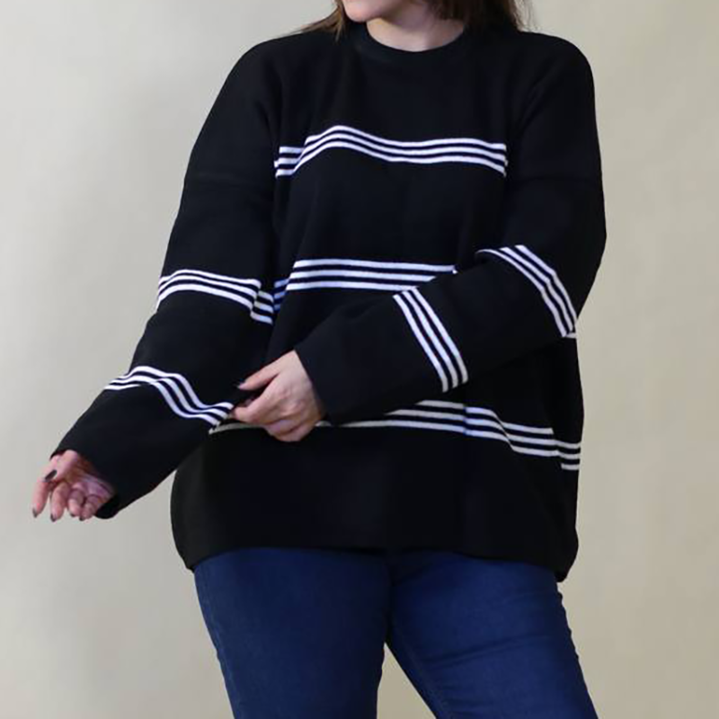 بلوز راه راه لش پینترستی ۳خط (پک 4 عددی)