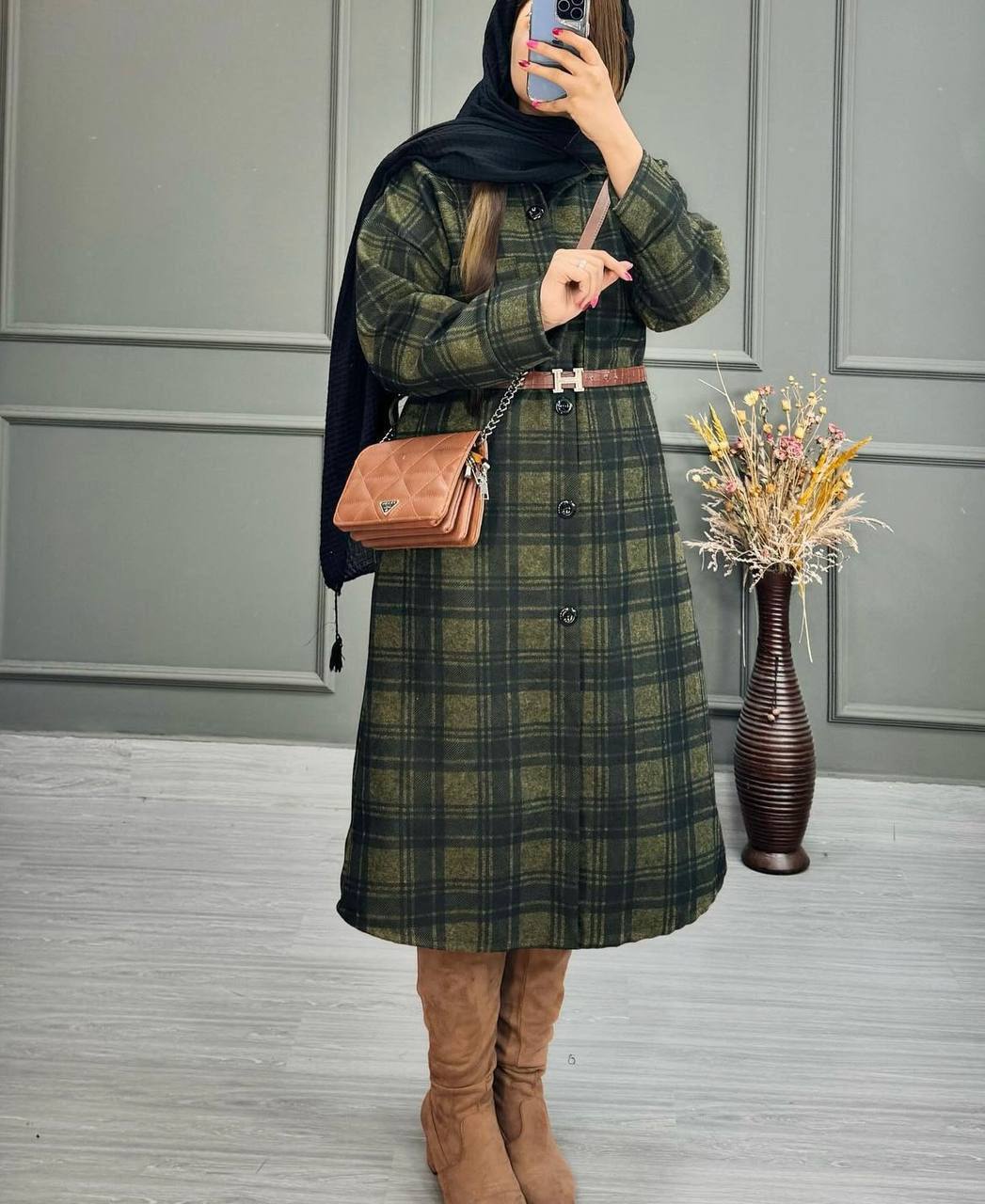 پالتو پشمی جلو باز یسنا (پک 3 عددی)