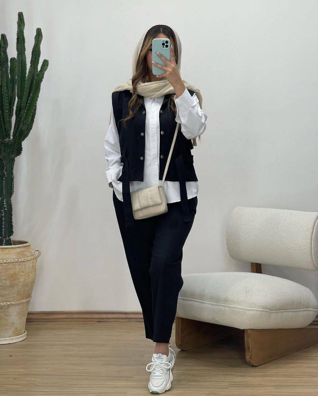 جلیقه وشلوار و شومیز ۳ تیکه (پک 4 عددی)