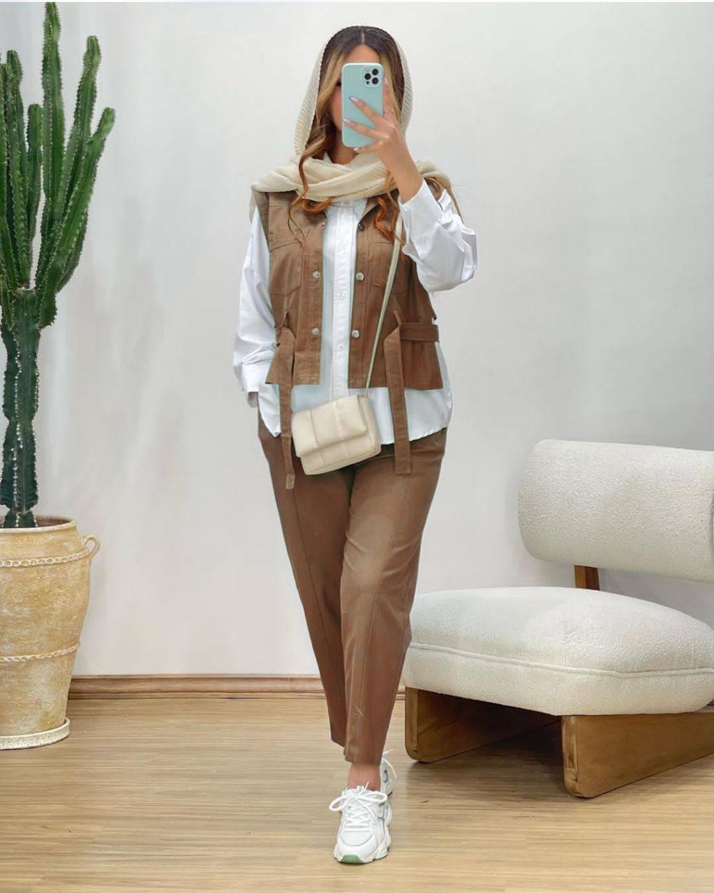 جلیقه وشلوار و شومیز ۳ تیکه (پک 4 عددی)